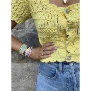 🆕 {Zara} Jewel Button Knit Cardigan